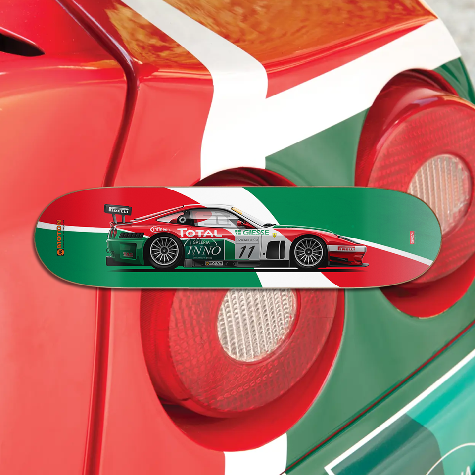 The Ferrari GTC Evoluzione Skate Deck - SEMA 2024 - Moton Suspension X Garage Welt Collab