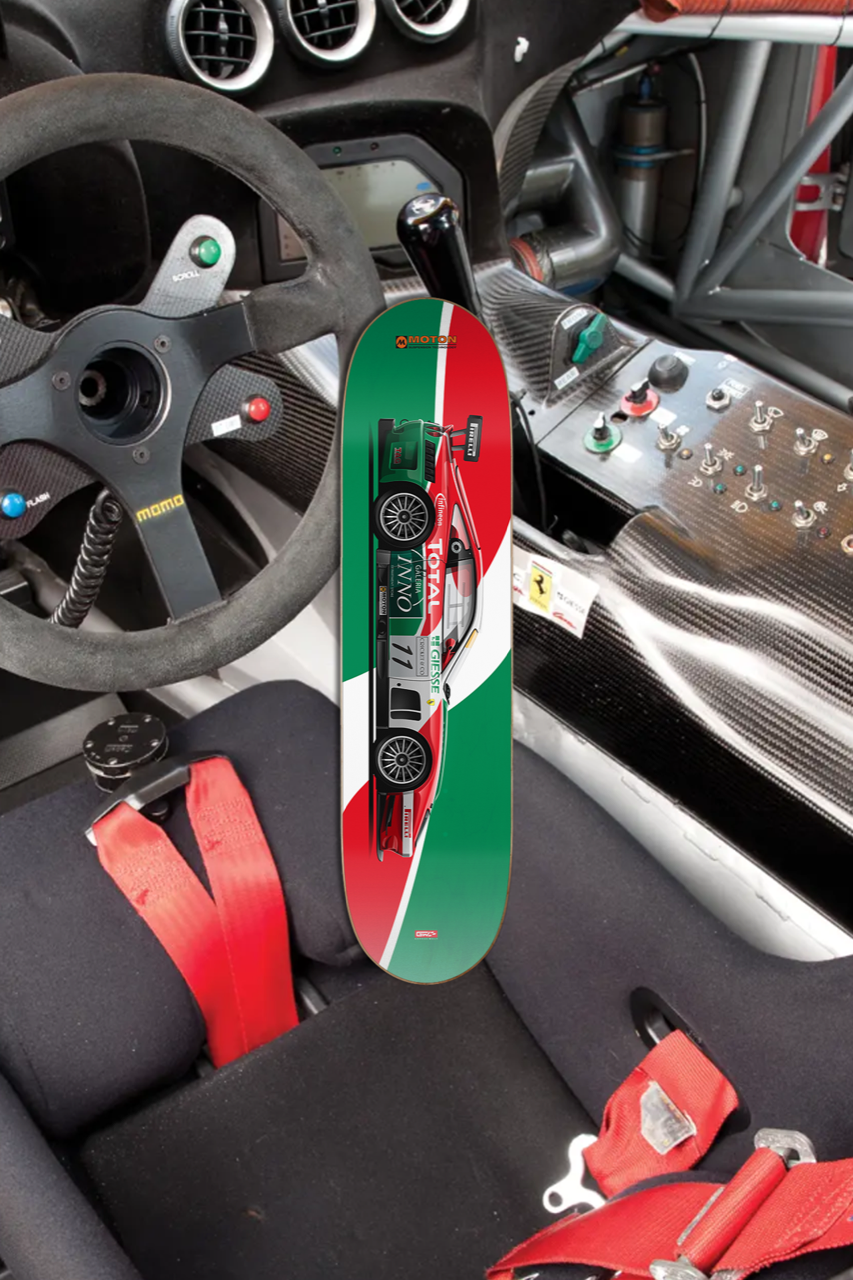 The Ferrari GTC Evoluzione Skate Deck - SEMA 2024 - Moton Suspension X Garage Welt Collab